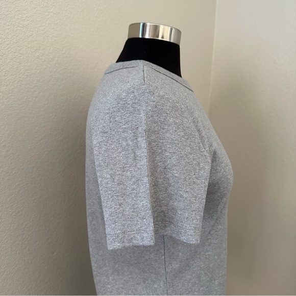 NWOT Boden Cotton Ribbed Grey Short sleeves Modern T-Shirt Size L - Picture 5 of 10